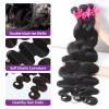 Human Hair Bundles Body Wave Bundle Weave 100% Human Hair Brazilian Bundles Long Raw Hair Extension Wavy and Wet Tissage Hair Extensions(REMY HAIR_36 36) view 3