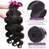 Human Hair Bundles Body Wave Bundle Weave 100% Human Hair Brazilian Bundles Long Raw Hair Extension Wavy and Wet Tissage Hair Extensions(REMY HAIR_36 36) view 4