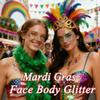 AROIC 14 Colors Body Glitter, Face & Hair Glitter Gel Set for Mardi Gras, Eye Shimmer for Women Glow in the Dark Rave Accessories Party Supplies, Face Paint Hair/Cheek/Eyelid Sparkle Makeup(18ml/Tube) view 3