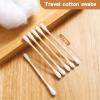 500 Pcs (50 Packs of 10) Travel Size Cotton Swabs Individually Wrapped Cotton Swabs for Ears,Double Tipped Ear Swabs,Round Tip Ear Sticks,Travel Ear Cleaning Cotton Buds for Hotel Makeup,Clean view 2