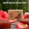 2 Pcs Rose Herbal Soap Bars with Cymbopogon Martinii Scent and Lonicera Japonica, Moisturizing Soap Bars, Bath Body and Face Soap, Rosa Cleanser Soap Bar, Soap for Men, Women, Teen and All Skin Types view 3