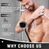 2 Pack Back Scrubber for Shower, 17in Lengthen Long Handle Body Brush, Double Sided Shower Brush for Shower Exfoliating and Massage Can Produce Rich Foam, Long Handle Back Scrubber for Men view 2