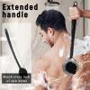 2 Pack Back Scrubber for Shower, 17in Lengthen Long Handle Body Brush, Double Sided Shower Brush for Shower Exfoliating and Massage Can Produce Rich Foam, Long Handle Back Scrubber for Men view 4