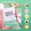 500 pcs Makeup Remover Wipes Individually Wrapped Makeup Wipes Bulk Face Cleansing Wipes, Individual Wet Wipes, Travel Towelette Makeup Remover Cloth for Face Cleansing Skin Care Remove Makeup view 3