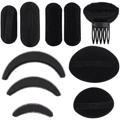 10Pcs Hair Bump It Up Clips Hair Base Styling Insert Tool for Volume Insert Hair Bun Maker and Accessories