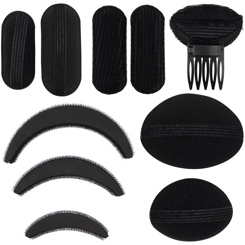 10Pcs Hair Bump It Up Clips Hair Base Styling Insert Tool for Volume Insert Hair Bun Maker and Accessories