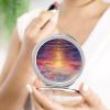 GFLFMXZW Sunset Over Water Travel Makeup Mirror, 1x/2x Magnification, Portable Pocket Mirror for Purse Round Mini Cosmetic Compact Mirror Cute Handbag Mirror view 4