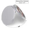 GFLFMXZW White Floral Design Travel Makeup Mirror, 1x/2x Magnification, Portable Pocket Mirror for Purse Round Mini Cosmetic Compact Mirror Cute Handbag Mirror view 2