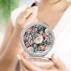GFLFMXZW White Floral Design Travel Makeup Mirror, 1x/2x Magnification, Portable Pocket Mirror for Purse Round Mini Cosmetic Compact Mirror Cute Handbag Mirror view 4