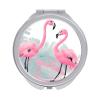 GFLFMXZW Love Flamingo Travel Makeup Mirror, 1x/2x Magnification, Portable Pocket Mirror for Purse Round Mini Cosmetic Compact Mirror Cute Handbag Mirror view 1