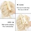 WTKYLMP Curly Bun Hair Claw Clips,Messy Bun Hair Piece,Tousled Updo Hair Bun Curly Clip,Wavy Curly Hair Wrap Ponytail,Synthetic Hairpieces Hair Scrunchies Chignon For Women Girls (Light gray) view 3