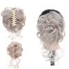 WTKYLMP Curly Bun Hair Claw Clips,Messy Bun Hair Piece,Tousled Updo Hair Bun Curly Clip,Wavy Curly Hair Wrap Ponytail,Synthetic Hairpieces Hair Scrunchies Chignon For Women Girls (Light color) view 1