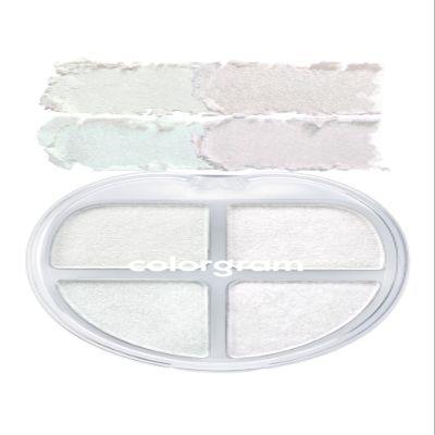 COLORGRAM TINTIN DORY EYESHADOW PALETTE 01 GLITTER DORY | 4 Color Compact Palette with Silky Smooth Texture & Strong Pigmentation | Travel-Friendly Collectible with Vibrant Shades