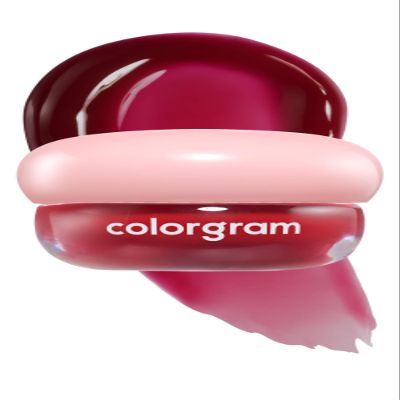 COLORGRAM TINTIN DORY LIP JAM 08 PLUM | Tinted Lip Jam, Hydrating & Plumping Lip Gloss with Lightweight, Non-Sticky Formula | Clear Radiance & Semi-Transparent Color