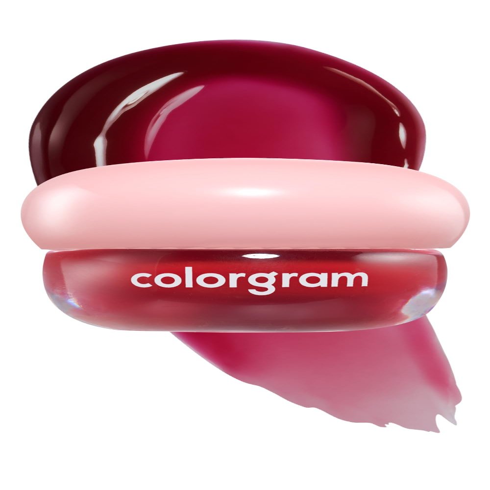 COLORGRAM TINTIN DORY LIP JAM 08 PLUM | Tinted Lip Jam, Hydrating & Plumping Lip Gloss with Lightweight, Non-Sticky Formula | Clear Radiance & Semi-Transparent Color