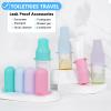 8 Pack Silicone Bottle Covers,Travels Essentials for Women,Travel Size Toiletries,Elastic Sleeves for Leak Proofing,Travel Accessories, Cruise Ship Essentials,Cruise Must Haves,Cruise Essentials view 2