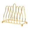 Gold Palette Rack, Acrylic Makeup Palette Organizer Carbon Steel Palette Coaster Holder Storage with 6Pcs Hexagonal Color Mixing Trays for Nail Art Concealer Pigment Blending view 1