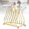 Gold Palette Rack, Acrylic Makeup Palette Organizer Carbon Steel Palette Coaster Holder Storage with 6Pcs Hexagonal Color Mixing Trays for Nail Art Concealer Pigment Blending view 3