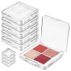 Beaupretty 6 Pcs Empty Eyeshadow Palettes Transparent Square Makeup Organizer Box Compact Plastic Container for Custom Eyeshadow Storage and Travel view 1