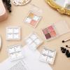 Beaupretty 6 Pcs Empty Eyeshadow Palettes Transparent Square Makeup Organizer Box Compact Plastic Container for Custom Eyeshadow Storage and Travel view 3