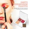 Beaupretty 6 Pcs Empty Eyeshadow Palettes Transparent Square Makeup Organizer Box Compact Plastic Container for Custom Eyeshadow Storage and Travel view 4