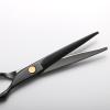 11-piece black stainless steel hairdressing scissors Flat cut bangs thin broken hair teeth scissors professional 6.0 Overall Length - Fine Adjustment Tension Screw - Premium Shears for Hair Cutting view 3
