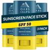 Oars + Alps SPF 50 Matte Face Sunscreen Stick, Derm Tested, 3pk, .53oz view 1