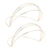 LALADEFIEE 2pcs Crown Making Frame Headdress Diy Base Hair Wear Diy Base Tiaras for Women Wedding Engagement Banquet view 1