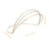 LALADEFIEE 2pcs Crown Making Frame Headdress Diy Base Hair Wear Diy Base Tiaras for Women Wedding Engagement Banquet view 2