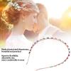 Clip Headband, Hairpin Headband Metal Rhinestone Good Elasticity Colorful Can Be Adjusted, Headbands for Women Hair Weddings Parties Banquets (Dark Colorful 712) view 3