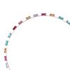Clip Headband, Hairpin Headband Metal Rhinestone Good Elasticity Colorful Can Be Adjusted, Headbands for Women Hair Weddings Parties Banquets (Dark Colorful 712) view 4