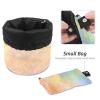 2PCS Tie Dyeing Art-156 Travel Cosmetic Bag: Your Ultimate Makeup Organizer & Bathroom Cases - With Drawstring, Cylindrical & Small Toiletry Bag view 4