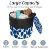 2PCS Art Leopard Print-293 Travel Cosmetic Bag Makeup Organizer Bag Bathroom Cases Toiletry Bag with Drawstring (Cylindrical bag and small bag) view 2