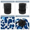 2PCS Art Leopard Print-293 Travel Cosmetic Bag Makeup Organizer Bag Bathroom Cases Toiletry Bag with Drawstring (Cylindrical bag and small bag) view 3