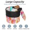 2PCS Colorful Tie Dyeing-39 Travel Cosmetic Bag Makeup Organizer, Drawstring Bathroom Cases - Cylindrical & Small Toiletry Bag view 2