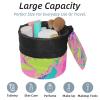 2PCS Colorful Tie Dyeing-27 Travel Cosmetic Bag Makeup Organizer, Drawstring Bathroom Cases - Cylindrical & Small Toiletry Bag view 2