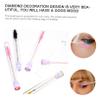 WOONEKY 10pcs Eyelash Applicator Tube Random Pattern Spiral Mascara Wands Portable Eyebrow Brush for Storage view 3