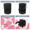2PCS Colored Leopard Print-240 Travel Cosmetic Bag: Your Ultimate Makeup Organizer & Bathroom Cases - With Drawstring, Cylindrical & Small Toiletry Bag view 3