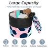 2PCS Leopard-329 Travel Cosmetic Bag Makeup Organizer Bag Bathroom Cases Toiletry Bag with Drawstring (Cylindrical bag and small bag) view 2