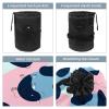 2PCS Leopard-329 Travel Cosmetic Bag Makeup Organizer Bag Bathroom Cases Toiletry Bag with Drawstring (Cylindrical bag and small bag) view 3
