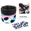 2PCS Leopard-329 Travel Cosmetic Bag Makeup Organizer Bag Bathroom Cases Toiletry Bag with Drawstring (Cylindrical bag and small bag) view 4