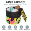 2PCS Leopard-355 Travel Cosmetic Bag Makeup Organizer, Drawstring Bathroom Cases - Cylindrical & Small Toiletry Bag view 2