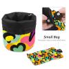 2PCS Leopard-355 Travel Cosmetic Bag Makeup Organizer, Drawstring Bathroom Cases - Cylindrical & Small Toiletry Bag view 4