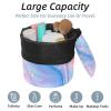 2PCS Leopard-317 Travel Cosmetic Bag Makeup Organizer Bag Bathroom Cases Toiletry Bag with Drawstring (Cylindrical bag and small bag) view 2