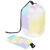 2PCS Colorful Tie Dyeing-3 Travel Cosmetic Bag Makeup Organizer, Drawstring Bathroom Cases - Cylindrical & Small Toiletry Bag view 1
