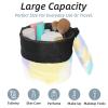2PCS Colorful Tie Dyeing-3 Travel Cosmetic Bag Makeup Organizer, Drawstring Bathroom Cases - Cylindrical & Small Toiletry Bag view 2