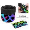 2PCS Colorful Leopard Design-361 Travel Cosmetic Bag Makeup Organizer Bag Bathroom Cases Toiletry Bag with Drawstring (Cylindrical bag and small bag) view 4