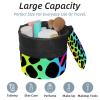 2PCS Colorful Leopard Design-343 Travel Cosmetic Bag Makeup Organizer, Drawstring Bathroom Cases - Cylindrical & Small Toiletry Bag view 2