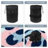 2PCS Leopard-315 Travel Cosmetic Bag Makeup Organizer, Drawstring Bathroom Cases - Cylindrical & Small Toiletry Bag view 3
