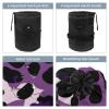 2PCS Art Leopard Print-322 Travel Cosmetic Bag Makeup Organizer: Stylish Bathroom Cases with Drawstring, Cylindrical & Small Toiletry Bag view 3
